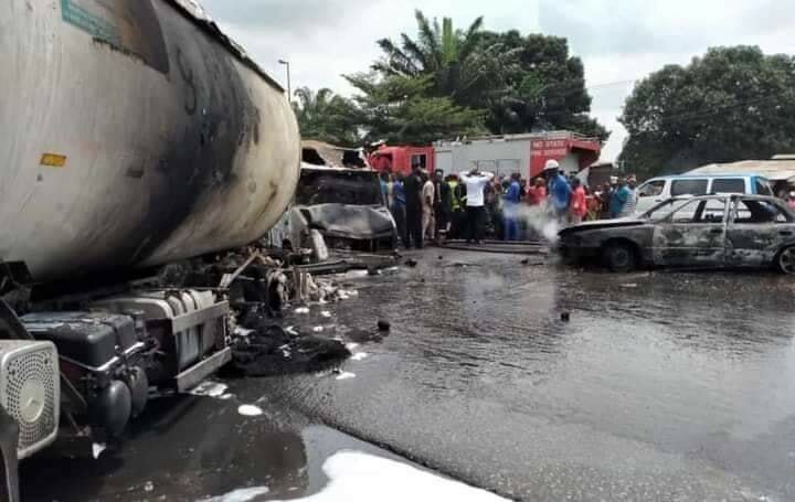 Tanker Explosion Leaves 2 Dead Owerri (Photos, Video)